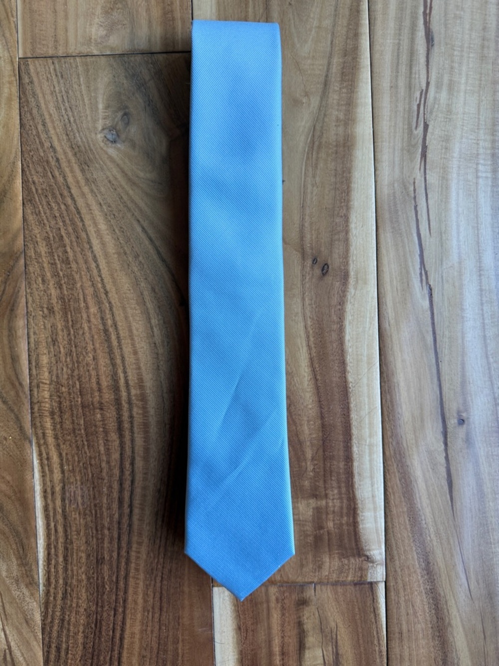 The Tie Bar Grosgrain Solid Icy Blue Tie
